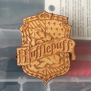 Hufflepuff Harry Potter Laser Cut Wood Pin